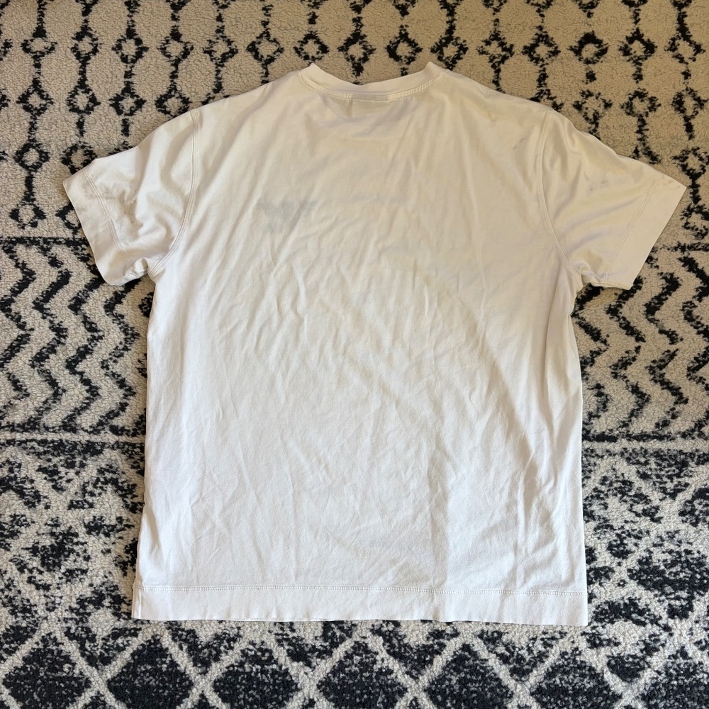 Emporio Armani T-Shirt Mens Size XL White Eagle Logo Designer Tee Preppy - Picture 10 of 13